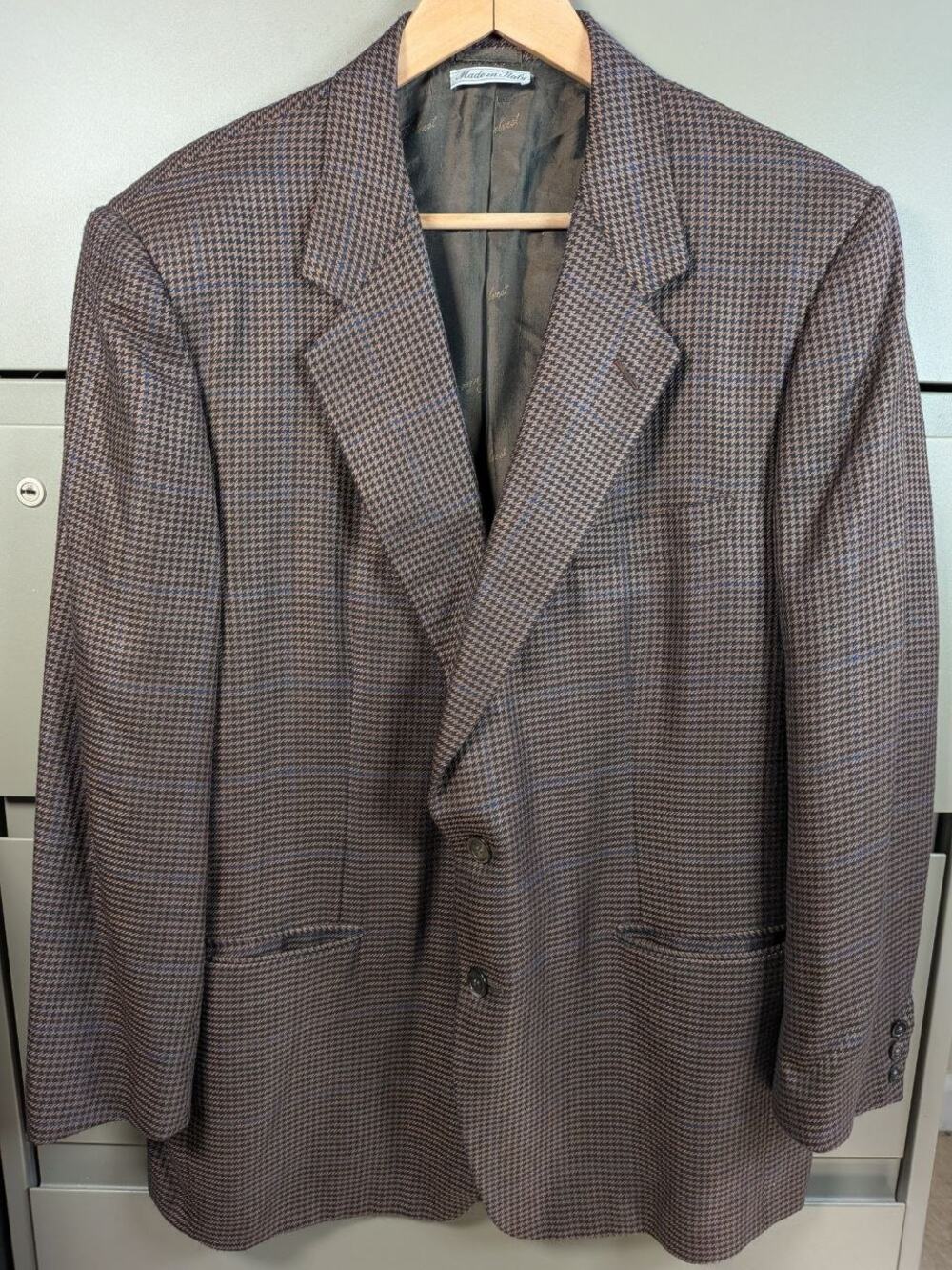 VTG Belvest Silk Wool Blazer Sport Coat IT 54R Made In Italy